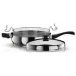 Pyramis S28 Classic Τηγάνι με Καπάκι από Ανοξείδωτο Ατσάλι 28cm (015028601) (ΕΩΣ 12 ΔΟΣΕΙΣ)