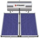 PYRAMIS 026000505  200 lt Ηλιακός Θερμοσίφωνας 3m2 Διπλής ενέργειας ΕΩΣ 12 ΔΟΣΕΙΣ