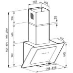 PYRAMIS (065023201) Fiero Απορροφητήρας Καμινάδα 90cm Λευκός ΕΩΣ 12 ΔΟΣΕΙΣ - Image 3