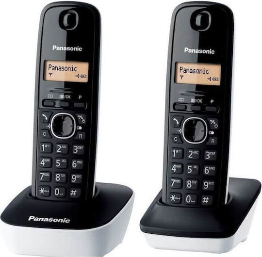 1-47e.jpeg Panasonic KX-TG1612 Ασύρματο Τηλέφωνο Duo Black/White - Image 1