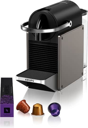 1-4e9.jpeg Krups XN306TV Pixie Καφετιέρα για Κάψουλες Nespresso Πίεσης 19bar Γκρι - Image 1