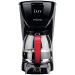 IZZY 6616S (222070) MILANO ΚΑΦΕΤΙΕΡΑ ΦΙΛΤΡΟΥ 1000W ΜΑΥΡΗ