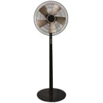 EUROLAMP 147-29064 Ανεμιστήρας Με Ορθοστάτη Μαύρο-Χρυσό Φ40 60W ΕΩΣ 12 ΔΟΣΕΙΣ