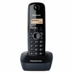 Panasonic KX-TG1611GRG Ασύρματο Τηλέφωνο με Ελληνικό Μενού Μαύρο-Ασημί - Image 2