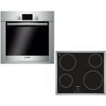 BOSCH HBG42R350 + PKE645B17E Κουζίνα Εντοιχιζόμενη με Κεραμικές Εστίες ΕΩΣ 12 ΔΟΣΕΙΣ