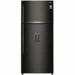 LG GTF744BLPZD Ψυγείο Δίπορτο Μαύρο NoFrost A++ ΕΩΣ 12 ΔΟΣΕΙΣ