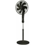 EUROLAMP 300-20004 Ανεμιστήρας Ορθοστάτης Μαύρος Φ40 60W Με WIFI ΕΩΣ 12 ΔΟΣΕΙΣ