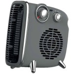 EUROLAMP 300-41202 Vintage Αερόθερμο Δωματίου Γκρί 1800W ΕΩΣ 12 ΔΟΣΕΙΣ
