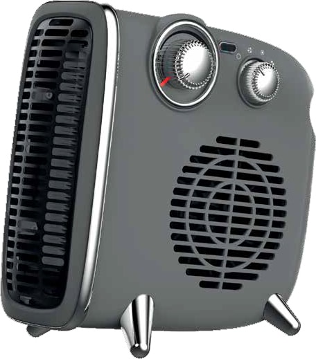 300-41202-3e2.jpeg EUROLAMP 300-41202 Vintage Αερόθερμο Δωματίου Γκρί 1800W ΕΩΣ 12 ΔΟΣΕΙΣ - Image 1