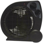 EUROLAMP 300-41205 Αερόθερμο Δωματίου 1000W/2000W Μαύρο ΕΩΣ 12 ΔΟΣΕΙΣ