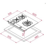 Teka GBC 63010 KBA Εστία Υγραερίου Αυτόνομη ΕΩΣ 12 ΔΟΣΕΙΣ - Image 2