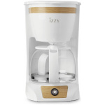 Izzy C108S Καφετιέρα Φίλτρου Wooden White 950W 224324 ΕΩΣ 12 ΔΟΣΕΙΣ