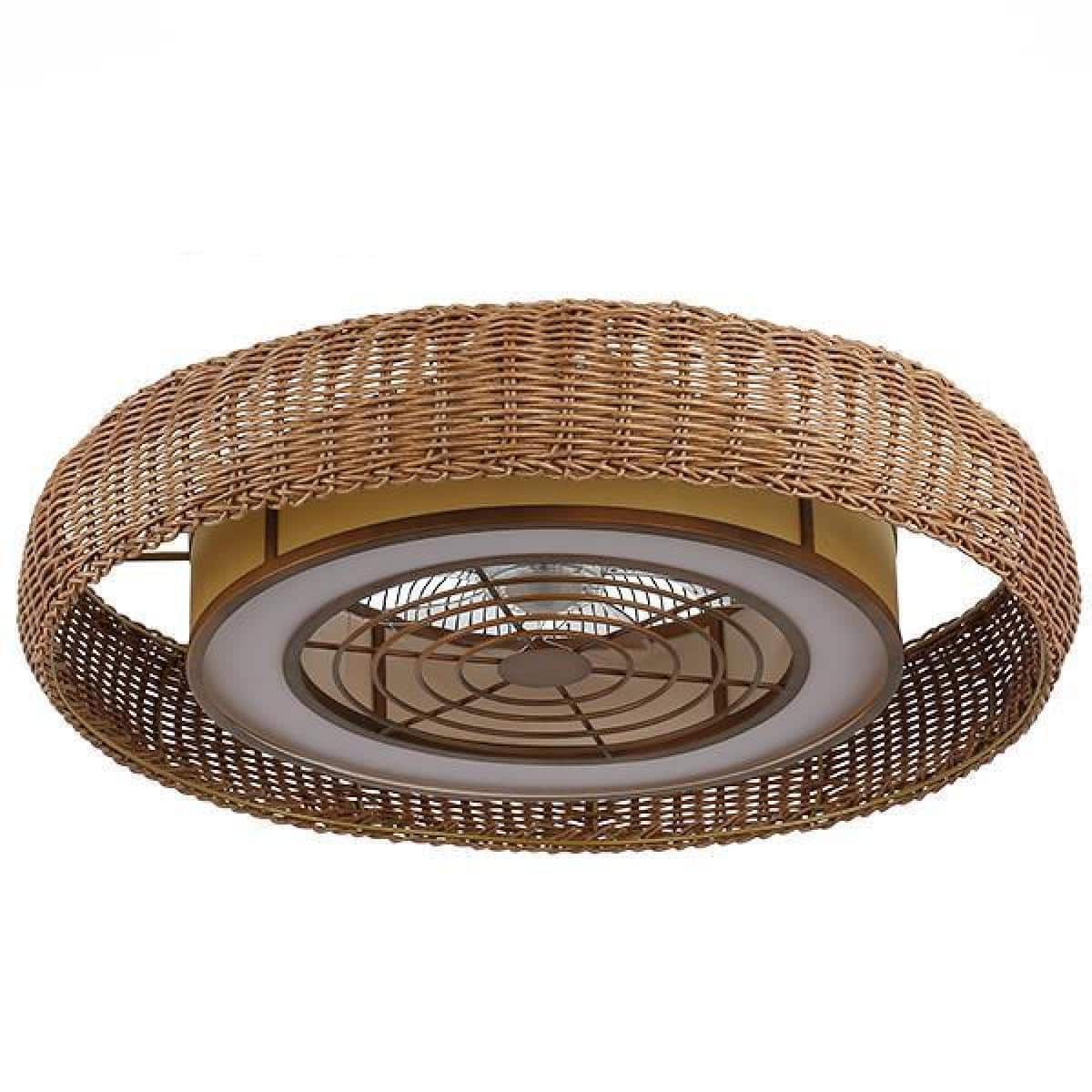 52595518-4c1.jpeg Eurolamp 300-25052 Ανεμιστήρας Οροφής 65cm με Φως και Τηλεχειριστήριο Καφέ ΕΩΣ 12 ΔΟΣΕΙΣ - Image 1