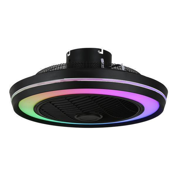 52595537-2ad.jpeg Eurolamp 300-25045 Ανεμιστήρας Οροφής 51cm με Φως και Τηλεχειριστήριο Μαύρος ΕΩΣ 12 ΔΟΣΕΙΣ - Image 1