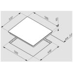PYRAMIS 58HL 637 Κεραμική Εστία Άνω Πάγκου 58x51cm ΕΩΣ 12 ΔΟΣΕΙΣ - Image 2