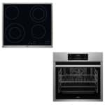 AEG BES331110M + HK634021XB Κουζίνα Εντοιχιζόμενη με Κεραμικές Εστίες ΕΩΣ 12 ΔΟΣΕΙΣ