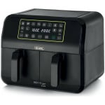 ARIETE Airy Fryer Dual 4623 Φριτέζα Αέρος με Αποσπώμενο Κάδο 8lt Μαύρη ΕΩΣ 12 ΔΟΣΕΙΣ