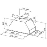 BEST BHG71320XA Aπορροφητήρας τζακι 70cm ΕΩΣ 12 ΔΟΣΕΙΣ - Image 4