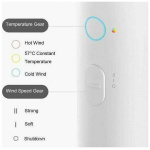 Xiaomi Mi Ionic H300 White Ionic Πιστολάκι Μαλλιών 1600W BHR5081GL (ΕΩΣ 12 ΔΟΣΕΙΣ) - Image 4