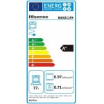 Hisense BI64211PX Φούρνος άνω Πάγκου 77lt χωρίς Εστίες Π59.5εκ. Inox ΕΩΣ 12 ΔΟΣΕΙΣ - Image 2