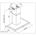 DAVOLINE BOX PLUS Απορροφητήρας Καμινάδα Inox 90cm ΕΩΣ 12 ΔΟΣΕΙΣ - Image 2