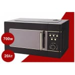 ALO C20UGP21-E70 Φούρνος μικροκυμάτων 20Lt 700Watt με Grill Retro Black Καθρέπτης ΕΩΣ 12 ΔΟΣΕΙΣ - Image 2