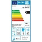 CANDY CSO H8A2DE-S Στεγνωτήριο Ρούχων 8KG A++ ΕΩΣ 12 ΔΟΣΕΙΣ - Image 2