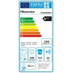 Hisense DH5S902BW Στεγνωτήριο 9kg A+++ με Αντλία Θερμότητας ΕΩΣ 12 ΔΟΣΕΙΣ - Image 6
