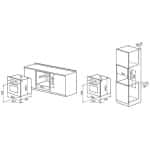 ELECTRA EMF615M IX Φούρνος άνω Πάγκου 71lt χωρίς Εστίες Π59.5εκ. Inox ΕΩΣ 12 ΔΟΣΕΙΣ - Image 2