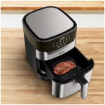 TEFAL Easy Fry & Grill Digit EY505 Φριτέζα Αέρος με Αποσπώμενο Κάδο 4.2lt Ασημί ΕΩΣ 12 ΔΟΣΕΙΣ - Image 2