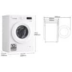 LG Πλυντήριο Ρούχων 8kg με Ατμό 1400 Στροφών F4X1008NWH (ΕΩΣ 12 ΔΟΣΕΙΣ) - Image 3