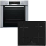 BOSCH HBA334YS0 + PIE631FB1E Φούρνος άνω Πάγκου 71lt με Εστίες Επαγωγικές ΕΩΣ 12 ΔΟΣΕΙΣ