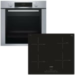 BOSCH HBA334YS0 + PUE611FB1E Φούρνος άνω Πάγκου 71lt με Εστίες Επαγωγικές ΕΩΣ 12 ΔΟΣΕΙΣ