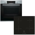 BOSCH HBA554YS0 + PUE611BB1E Φούρνος 71lt άνω Πάγκου με Εστίες Επαγωγικές A ΕΩΣ 12 ΔΟΣΕΙΣ