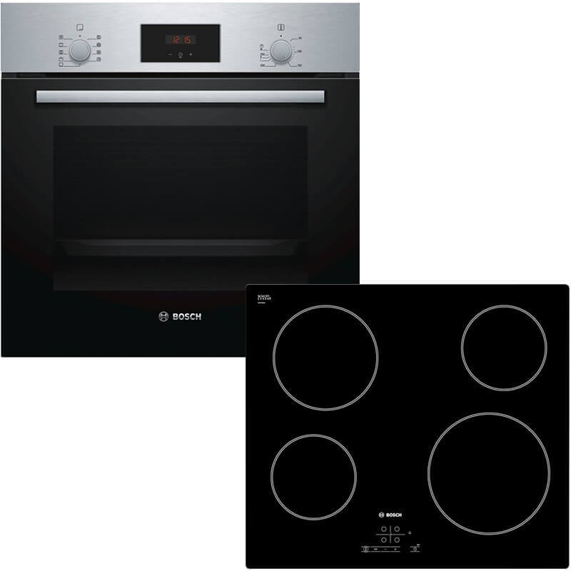 HBF114ES0-PKE611B17E_01-80d.jpg BOSCH HBF114ES0 + PKE611B17E Φούρνος 66lt άνω Πάγκου με Εστίες Κεραμικές A ΕΩΣ 12 ΔΟΣΕΙΣ - Image 1