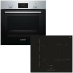 BOSCH HBF134YS1 + PUE611BB1E Φούρνος 66lt άνω Πάγκου με Εστίες Επαγωγικές A ΕΩΣ 12 ΔΟΣΕΙΣ