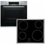 BOSCH HBF154BS0 + PKE645B17E Φούρνος άνω Πάγκου 66lt με Εστίες Κεραμικές ΕΩΣ 12 ΔΟΣΕΙΣ