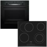 BOSCH HBG5370B0 + PKN651FP1E Φούρνος άνω Πάγκου 71lt με Εστίες Κεραμικές Α ΕΩΣ 12 ΔΟΣΕΙΣ
