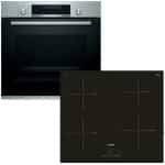 BOSCH HBG5780S6 + PIE611BB1E Φούρνος 71lt άνω Πάγκου με Εστίες Επαγωγικές A ΕΩΣ 12 ΔΟΣΕΙΣ