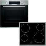 BOSCH HBG5780S6 + PKE645B17E Φούρνος 71lt άνω Πάγκου με Εστίες Κεραμικές A ΕΩΣ 12 ΔΟΣΕΙΣ