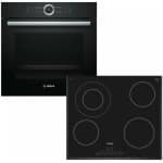 BOSCH HBG633BB1 + PKF651FP1E Φούρνος άνω Πάγκου 71lt με Εστίες Κεραμικές A+ ΕΩΣ 12 ΔΟΣΕΙΣ