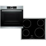 BOSCH HBG635BS1 + PKE645B17E Φούρνος Ηλεκτρικός 71lt άνω Πάγκου με εστίες Κεραμικές Α+ ΕΩΣ 12 ΔΟΣΕΙΣ