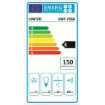 UNITED HHP-7268 Απορροφητήρας Συρόμενος Inox ΕΩΣ 12 ΔΟΣΕΙΣ - Image 2