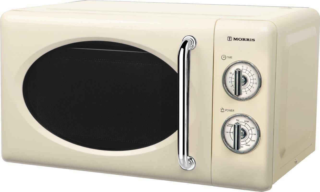 MWRS-20701C-6ce.jpeg MORRIS MWRS-20701C Φούρνος Μικροκυμάτων Retro Cream 800W ΕΩΣ 12 ΔΟΣΕΙΣ - Image 1