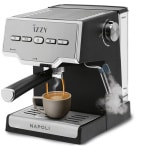 Izzy Napoli IZ-6011 224895 Αυτόματη Μηχανή Espresso 1000W Πίεσης 20bar Ασημί ΕΩΣ 12 ΔΟΣΕΙΣ - Image 2