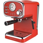MORRIS R20808EMR Μηχανή Espresso Retro Red 1100W Πίεσης 20bar ΕΩΣ 12 ΔΟΣΕΙΣ