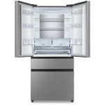 Hisense RF540N4SBI2 Ψυγείο Ντουλάπα 480lt Total NoFrost Υ181.7xΠ79.4xΒ70.6cm Inox ΕΩΣ 12 ΔΟΣΕΙΣ - Image 2