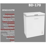 CONTINENTAL SPAG141CFW Καταψύκτης Μπαούλο 141lt Α+ ΕΩΣ 12 ΔΟΣΕΙΣ - Image 2