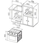 THERMOGATZ TG-4499-BL Φούρνος Εντοιχιζόμενος άνω Πάγκου 64lt χωρίς Εστίες Α ΕΩΣ 12 ΔΟΣΕΙΣ - Image 3