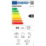 UNITED UWM-7108 Πλυντήριο Ρούχων 7kg D ΕΩΣ 12 ΔΟΣΕΙΣ - Image 2